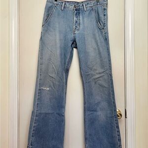 Banana Republic Utility Men's Bootcut Jeans in Light Blue